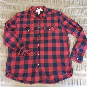Men’s H&M logg flannel size large.